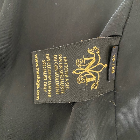 Mackage Shia 2 -in-1 tailored wool coat with sash belt, Blue XS / TP. - Picture 7 of 11